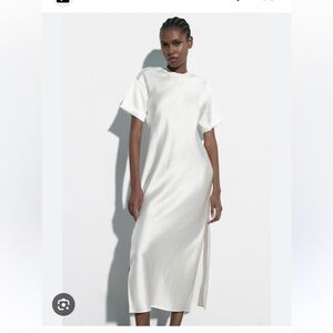Nwt zara satin midi Elegant Dress